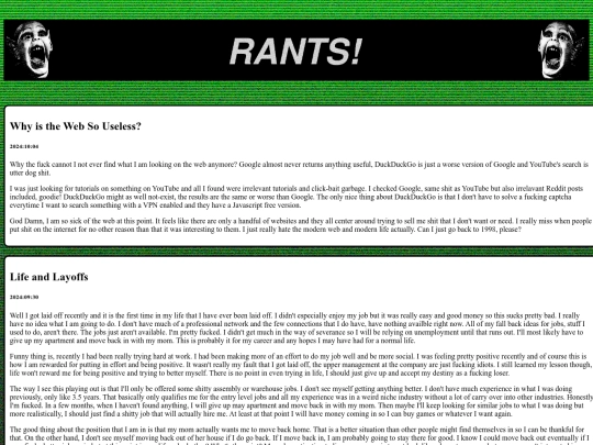 Rants/rants screenshot