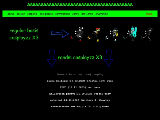 cosplays screenshot
