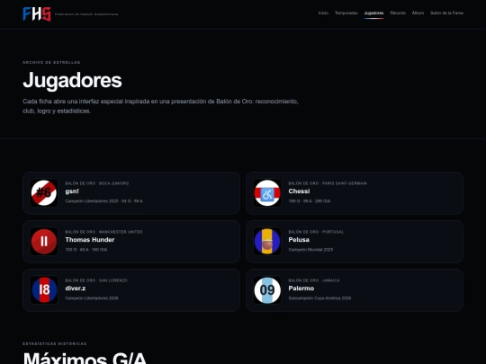 jugadores screenshot