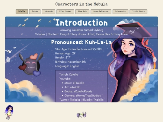 Characters screenshot