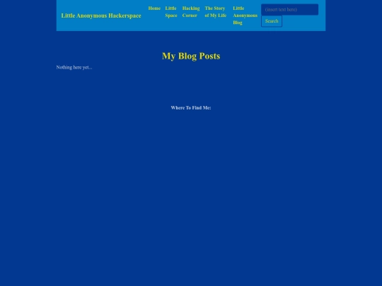 little-anonymous-blog screenshot