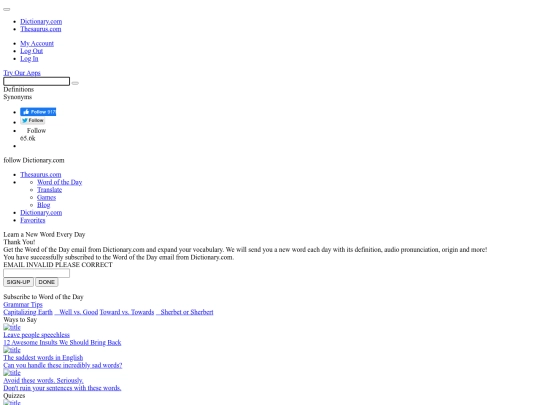 thesaurus screenshot