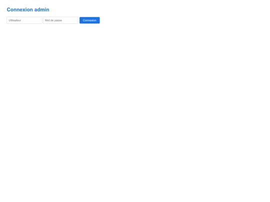 admin screenshot