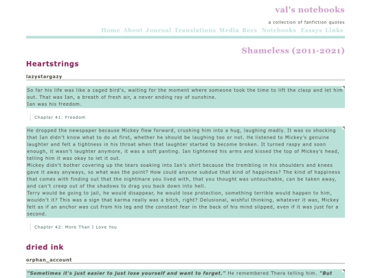 notebooks/commonplacebooks/ficquotes/shameless screenshot