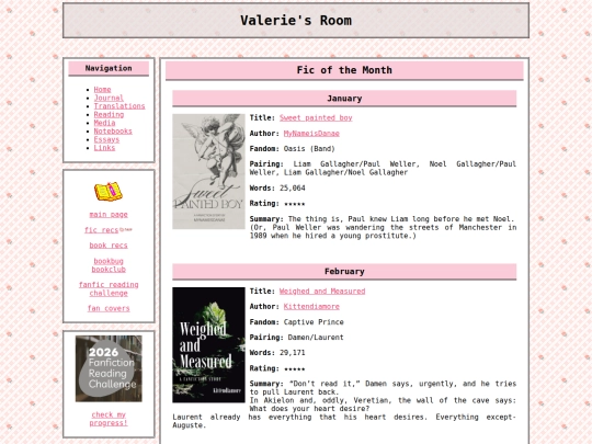 recs/ficrecs screenshot