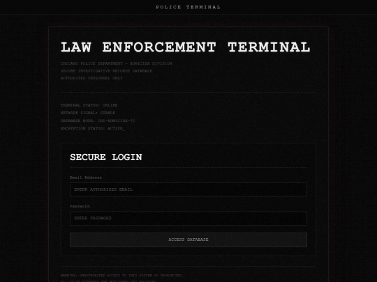PoliceTerminal screenshot