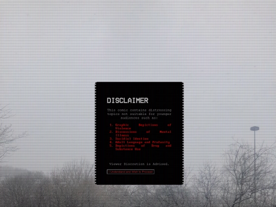 disclaimer screenshot