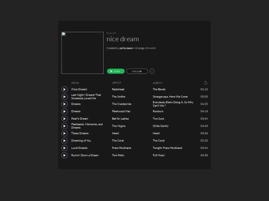 updates/playlist screenshot