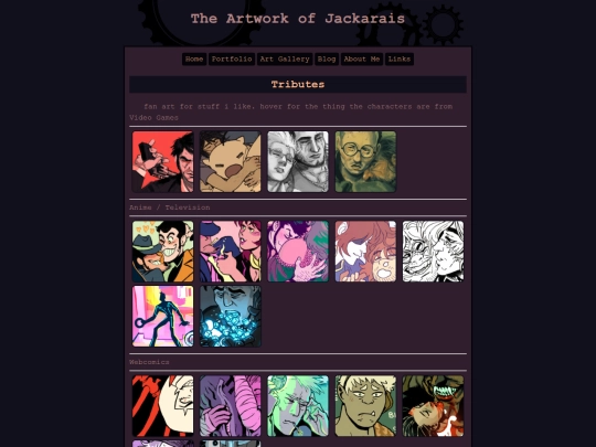 tributesgallery screenshot