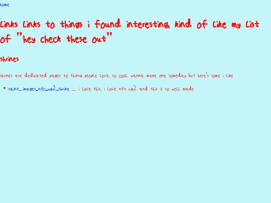 links screenshot