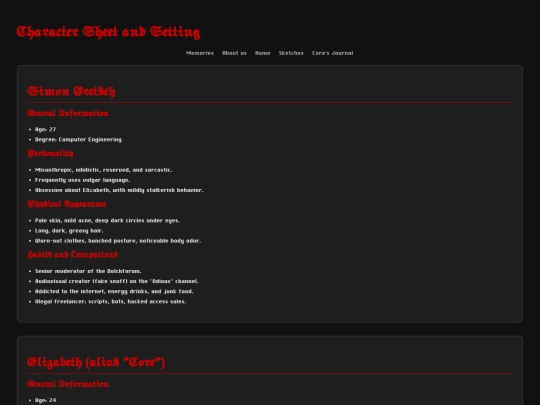 info screenshot
