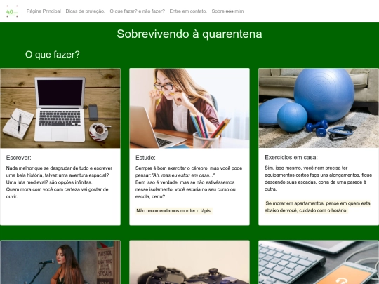 Mod12020/Quarentena/oQue screenshot