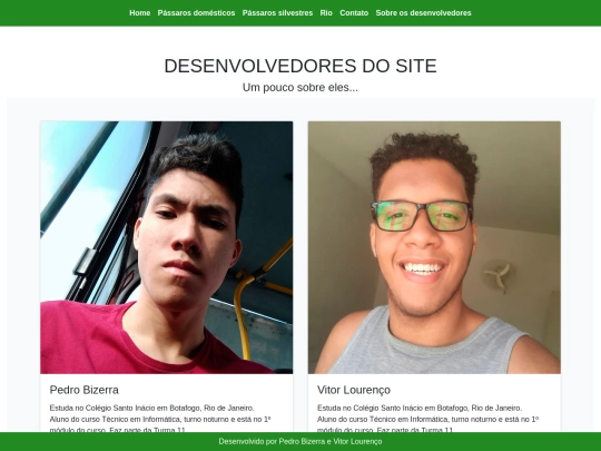 Mod12020/TudoSobrePassaros/sobre screenshot