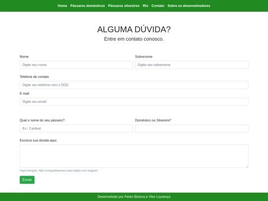 Sites_Projetos/2020.1/TudoSobrePassaros/contato screenshot