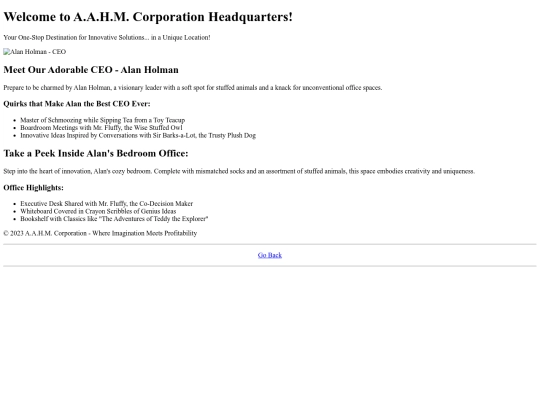 corporate/hq screenshot