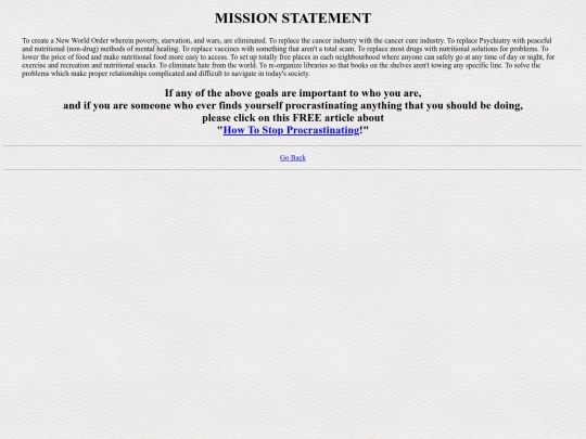 corporate/missionstatement screenshot