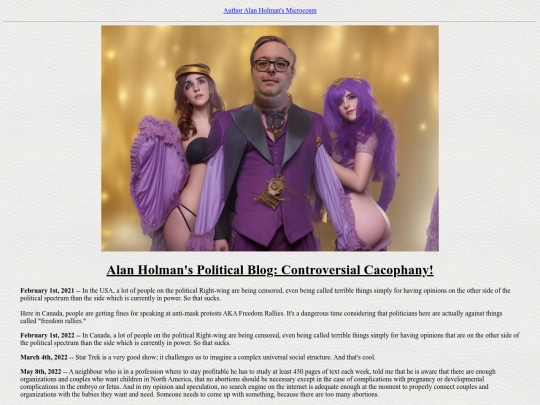politicalblog screenshot
