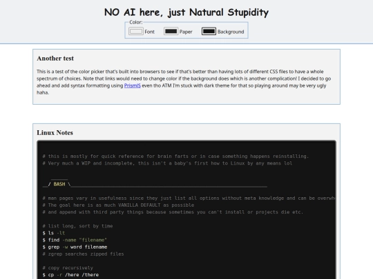 Linux-notes screenshot