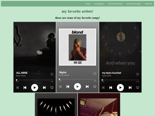 myfavoritesongs screenshot