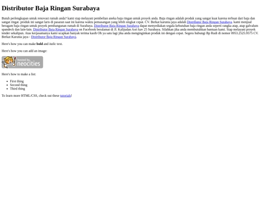 distributorbajaringansurabaya screenshot