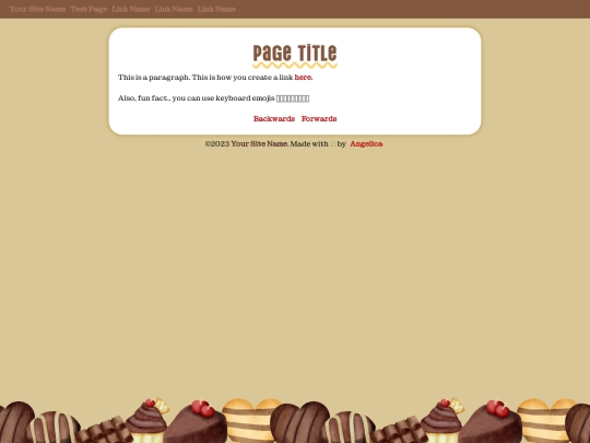 test screenshot