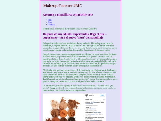 blog screenshot