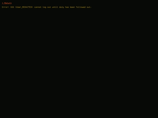 logout screenshot