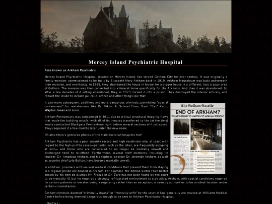 Arkham screenshot