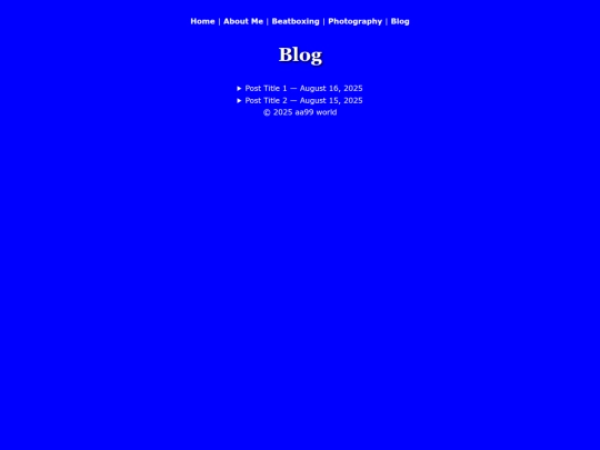 blog screenshot