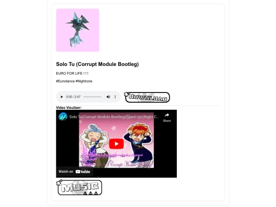 Music/Pages/Pages_BootLegs/Solo_Tu screenshot