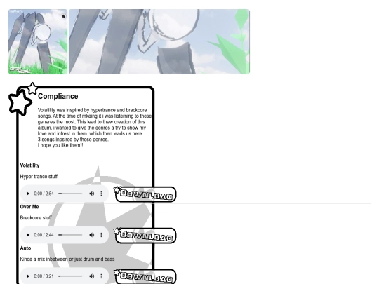 Music/Pages/VolatilityEP screenshot