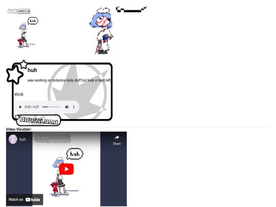 Music/Pages/huh screenshot