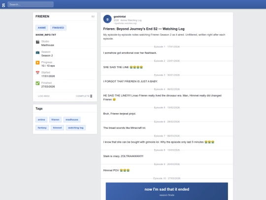 blog/frierens3-log screenshot