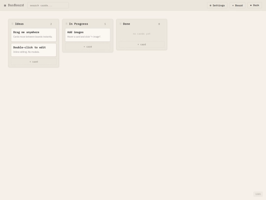 dasboard screenshot