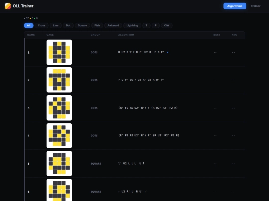 rubik/OLL screenshot