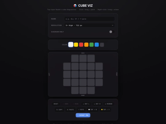 rubik/visualizer screenshot
