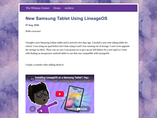 pages/posts/2026,08,07,New,Samsung,Tablet,Using,LineageOS screenshot