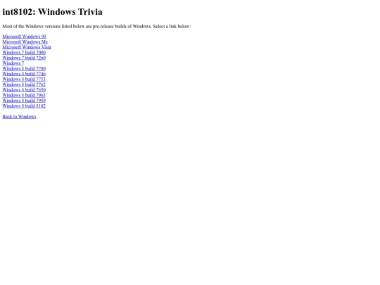 windows/trivia screenshot