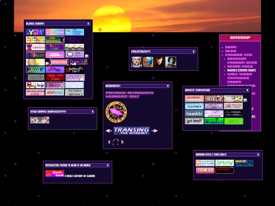 links screenshot