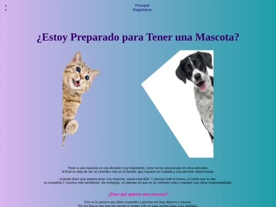ProyectoPágina/Principal screenshot