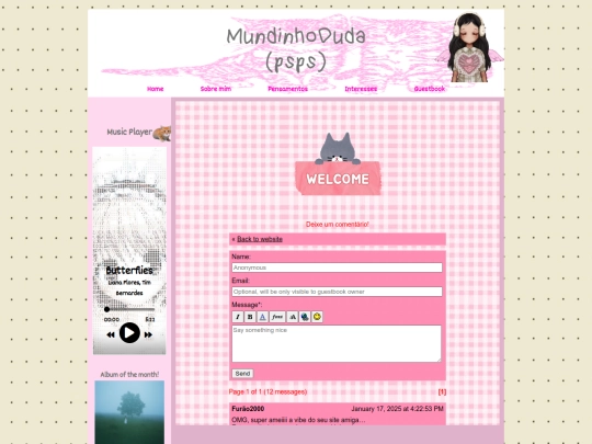 guestbook screenshot
