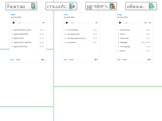 musicpage screenshot