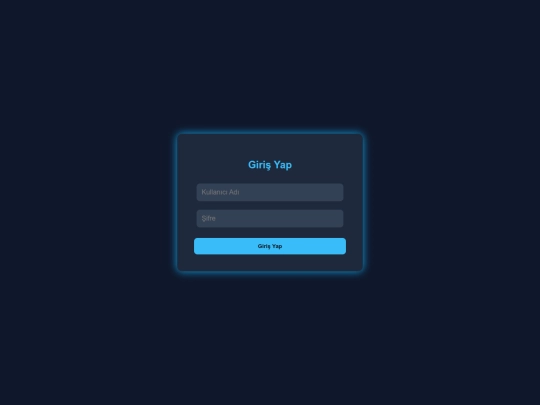 login screenshot