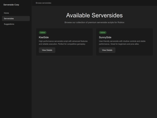 serversides screenshot