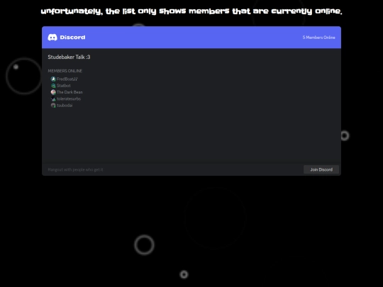 members screenshot