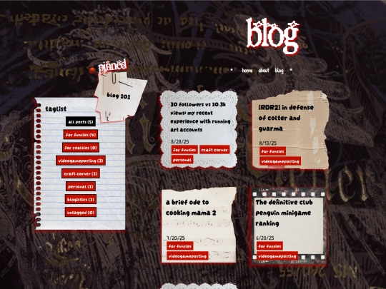 blog screenshot