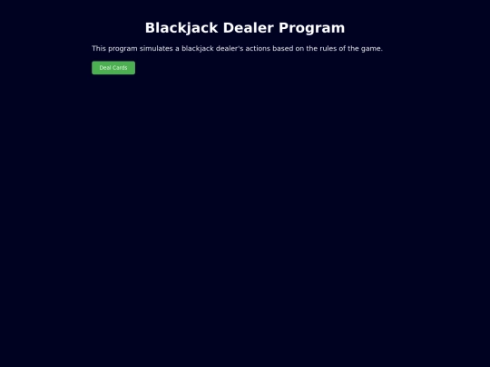 apps/blackJack screenshot