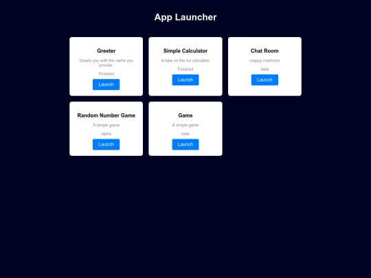apps screenshot
