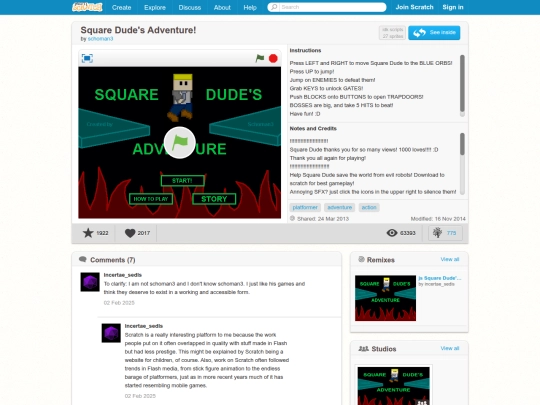 etc/scratch/squaredude screenshot
