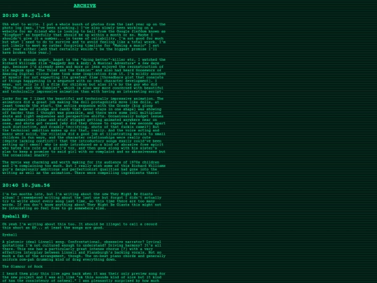 log screenshot